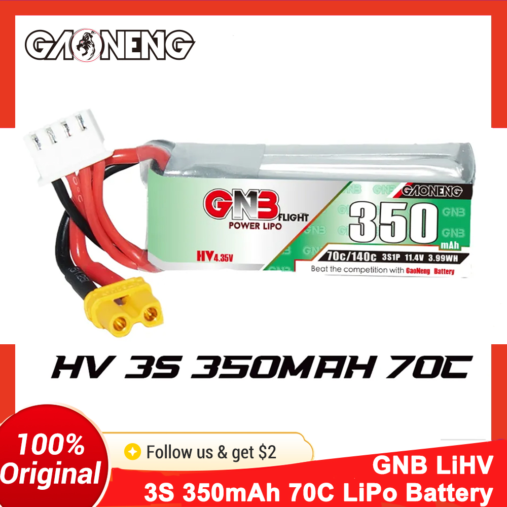 Drone Battery Li-Ion - Bateria LiPo Gaoneng GNB 350mAh 3S