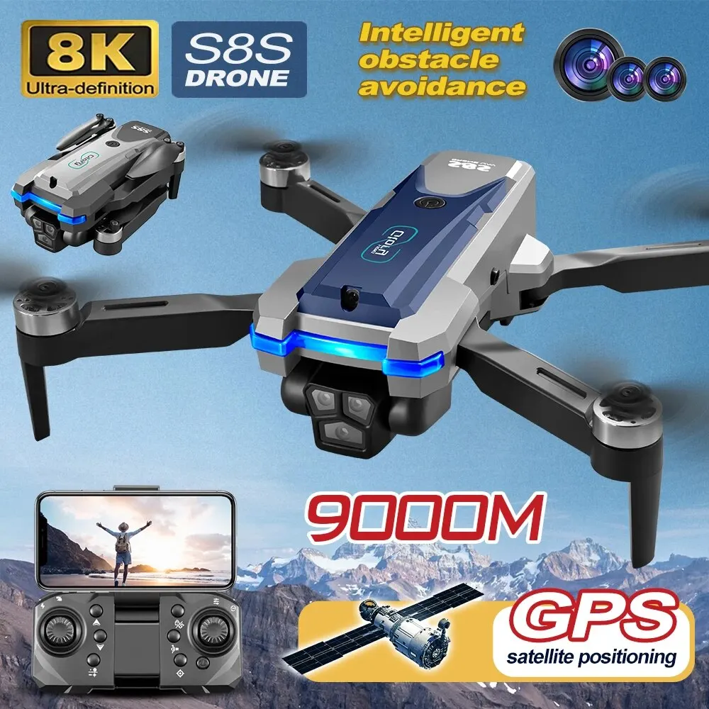 Drone Battery Box - Dobrável RC S8S GPS Drone, 5G