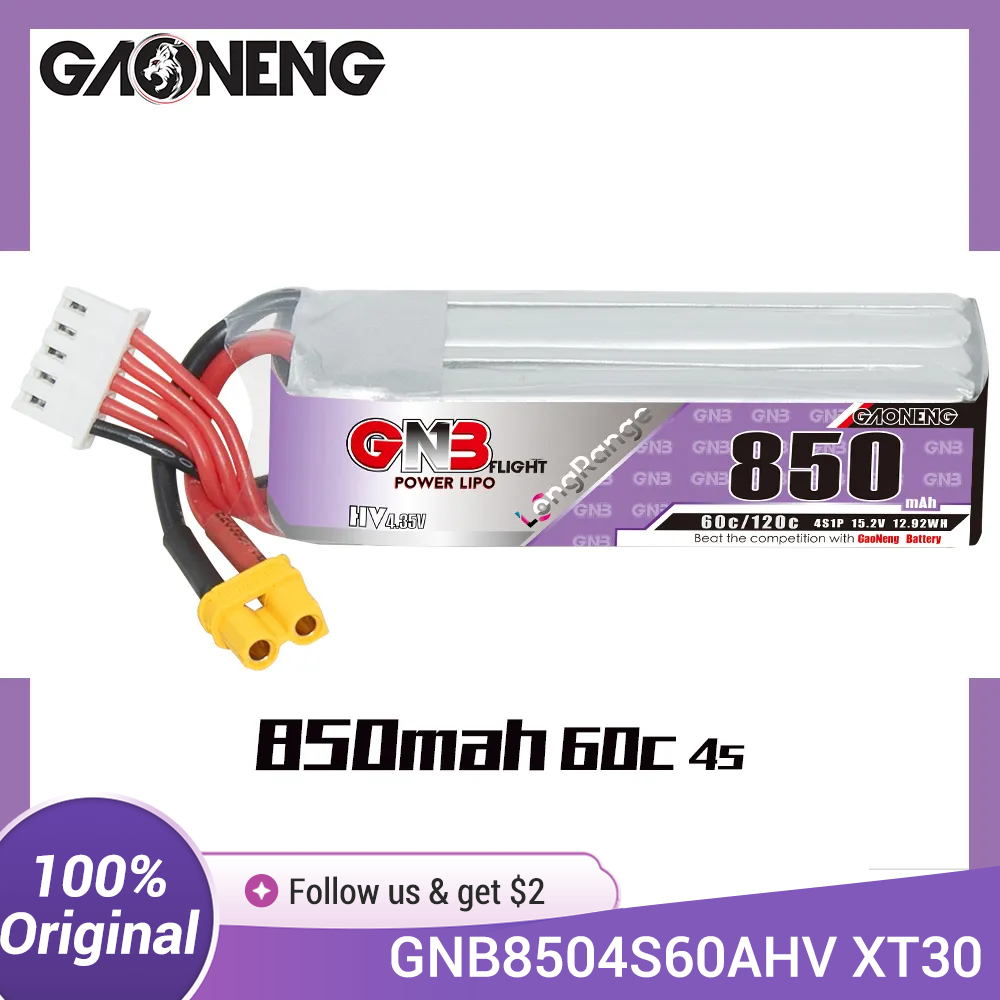 Bateria GAONENG GNB LiPo 850mA - Drone Battery Li-Ion avaliação e preço