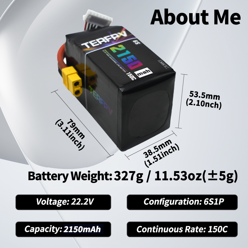 Bateria Lipo TERFPV 6S 22.2V 1 - Drone Battery 6S avaliação e preço