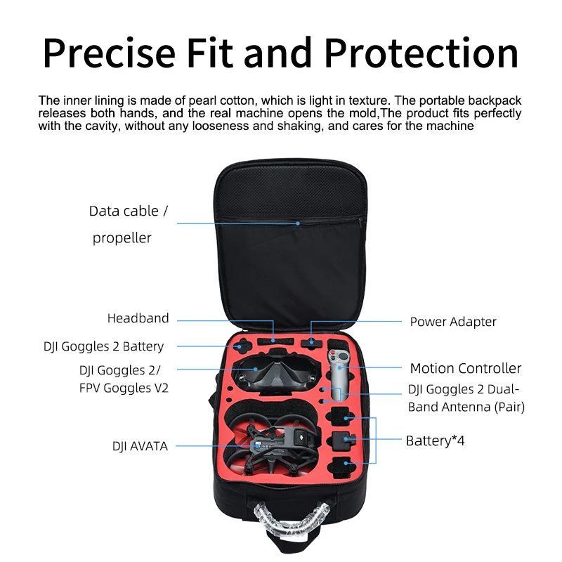 Caso portátil mochila náilon s - Drone Battery Case avaliação e preço