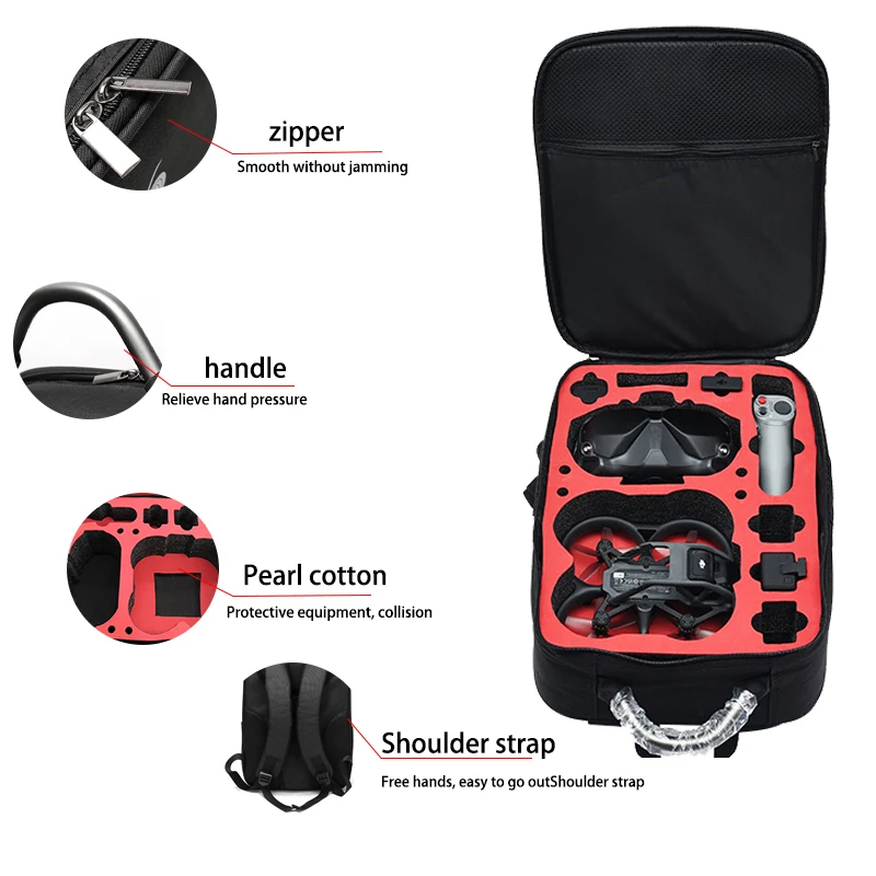Caso portátil mochila náilon s - Drone Battery Case avaliação e preço