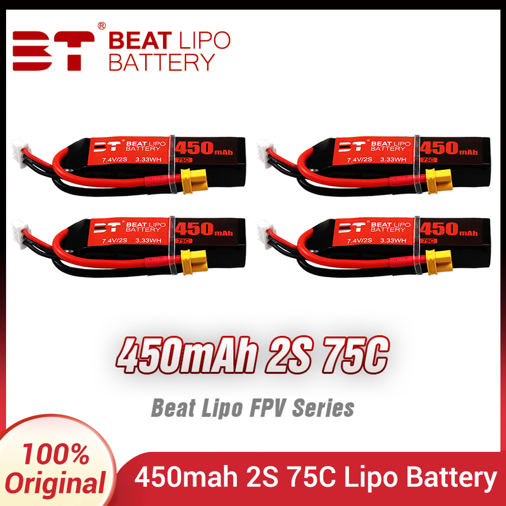 Bated 2s 7.4v 450mah 75c bater - Drone Battery Li-Ion avaliação e preço