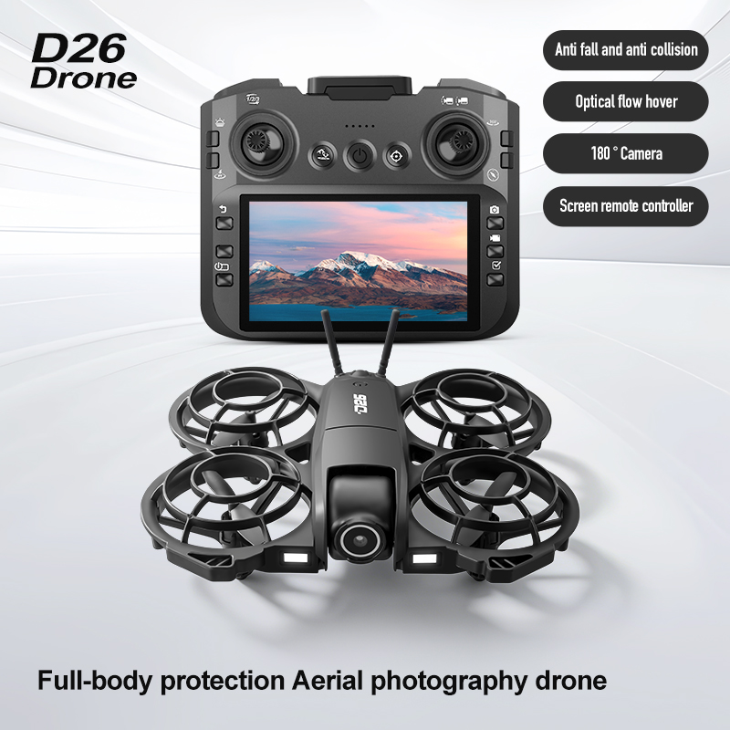 Drone D26 4K Aéreo HD 180 °    - Drone Battery Box avaliação e preço