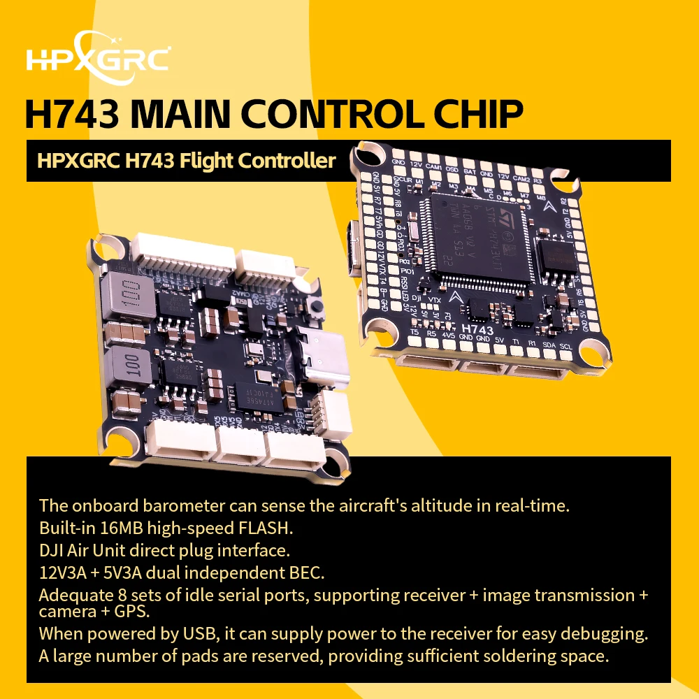 Controlador de Voo HPXGRC H743 - Betaflight Fc F7 avaliação e preço